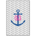 Monogram Anchor Wood Print - 20x30