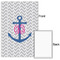 Monogram Anchor 24x36 - Matte Poster - Front & Back