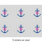 Monogram Anchor 3" Multipurpose Round Labels - Sheet