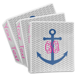 Monogram Anchor 3-Ring Binder (Personalized)