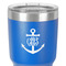 Monogram Anchor 30 oz Stainless Steel Ringneck Tumbler - Blue - Close Up