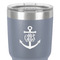 Monogram Anchor 30 oz Stainless Steel Ringneck Tumbler - Grey - Close Up