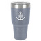 Monogram Anchor 30 oz Stainless Steel Ringneck Tumbler - Grey - Front