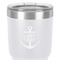 Monogram Anchor 30 oz Stainless Steel Ringneck Tumbler - White - Close Up