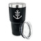 Monogram Anchor 30 oz Stainless Steel Ringneck Tumblers - Black - LID OFF