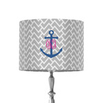 Monogram Anchor 8" Drum Lamp Shade - Fabric