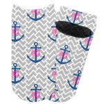 Monogram Anchor Adult Ankle Socks (Personalized)