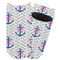 Monogram Anchor Adult Ankle Socks - Single Pair - Front and Back