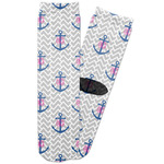 Monogram Anchor Adult Crew Socks (Personalized)