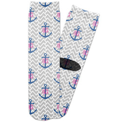 Monogram Anchor Adult Crew Socks (Personalized)