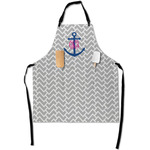 Monogram Anchor Apron With Pockets