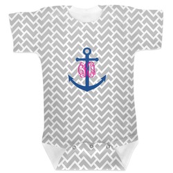 Monogram Anchor Baby Bodysuit 0-3 (Personalized)