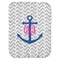 Monogram Anchor Baby Swaddling Blanket (Personalized)