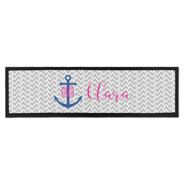 Custom Monogram Anchor Bar Mat - Large