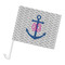 Monogram Anchor Car Flag - Large - PARENT MAIN