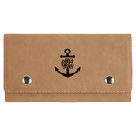 Monogram Anchor Cards & Dice Set - Light Brown