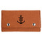 Monogram Anchor Cards & Dice Set - Rawhide - Front