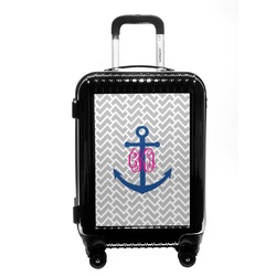 Monogram Anchor Carry On Hard Shell Suitcase (Personalized)