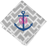 Monogram Anchor Cloth Cocktail Napkin - Single