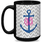 Monogram Anchor Coffee Mug - 15 oz - Black Full