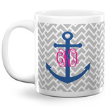 Monogram Anchor 20 Oz Coffee Mug - White