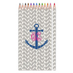 Monogram Anchor Colored Pencils