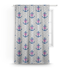 Monogram Anchor Curtain Panel - Custom Size