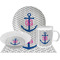 Monogram Anchor Dinner Set - 4 Pc (Personalized)