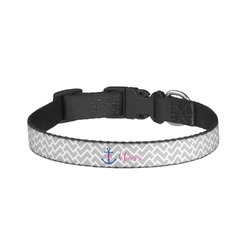 Monogram Anchor Dog Collar - Large