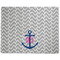 Monogram Anchor Dog Food Mat - Large without Bowls