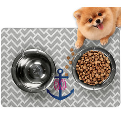Monogram Anchor Dog Food Mat - Small