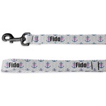 Monogram Anchor Deluxe Dog Leash (Personalized)