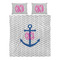 Monogram Anchor Duvet cover Set - Queen - Alt Approval