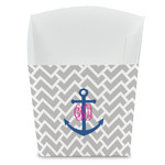 Monogram Anchor French Fry Favor Boxes