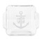 Monogram Anchor Glass Cake Dish - FRONT (8x8)