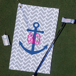 Monogram Anchor Golf Towel Gift Set