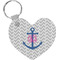 Monogram Anchor Heart Keychain (Personalized)