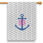 Monogram Anchor 28" House Flag