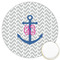 Monogram Anchor Icing Circle - Large - Front