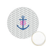 Monogram Anchor Printed Cookie Topper - 1.25"