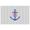 Monogram Anchor Indoor / Outdoor Rug - 5'x8' - Front Flat