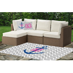 Monogram Anchor Indoor / Outdoor Rug - Custom Size