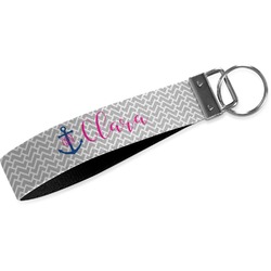 Monogram Anchor Webbing Keychain Fob - Small (Personalized)