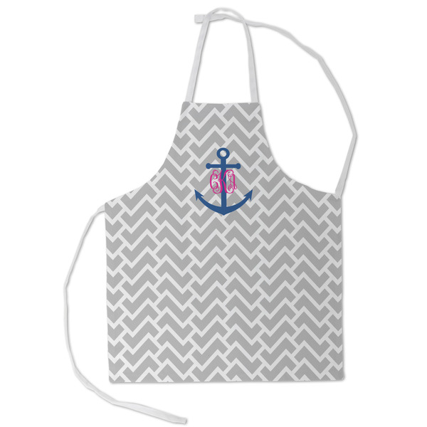 Custom Monogram Anchor Kid's Apron - Small