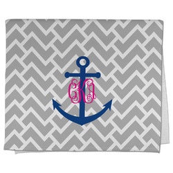 Monogram Anchor Kitchen Towel - Poly Cotton