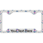 Monogram Anchor License Plate Frame - Style C