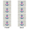 Monogram Anchor Linen Placemat - APPROVAL Set of 4 (double sided)