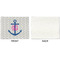 Monogram Anchor Linen Placemat - APPROVAL Single (single sided)