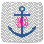 Monogram Anchor Memory Foam Bath Mat - 48"x48" (Personalized)