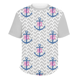 Monogram Anchor Men's Crew T-Shirt - Large (Personalized)